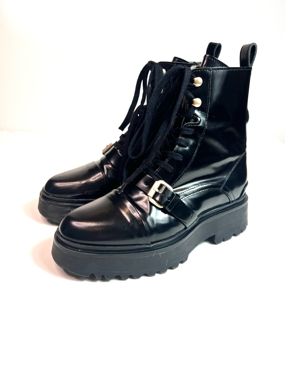 All Saints Stellar Leather Boots Size 38 - Picture 16 of 16